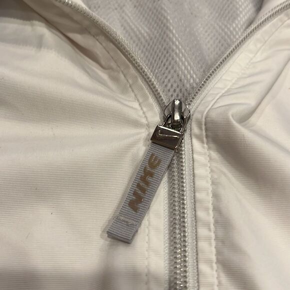 Vintage Nike Center Swoosh Anorak Style half zip Black Windbreaker size XXL flaw - Picture 3 of 13